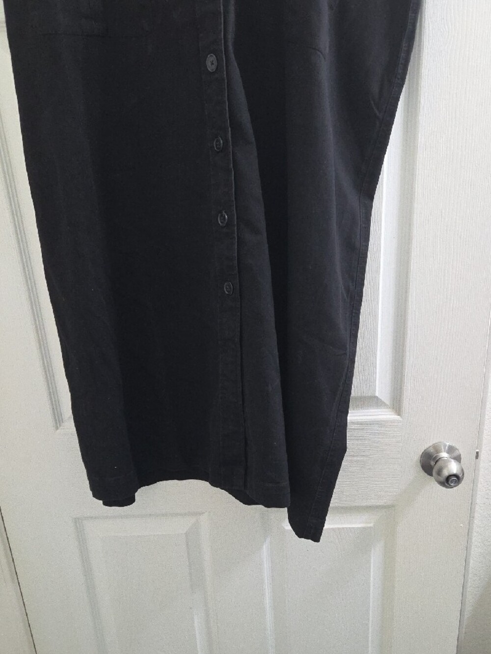 Ashley Stewart Black Button-Front Maxi Skirt - Picture 3 of 6